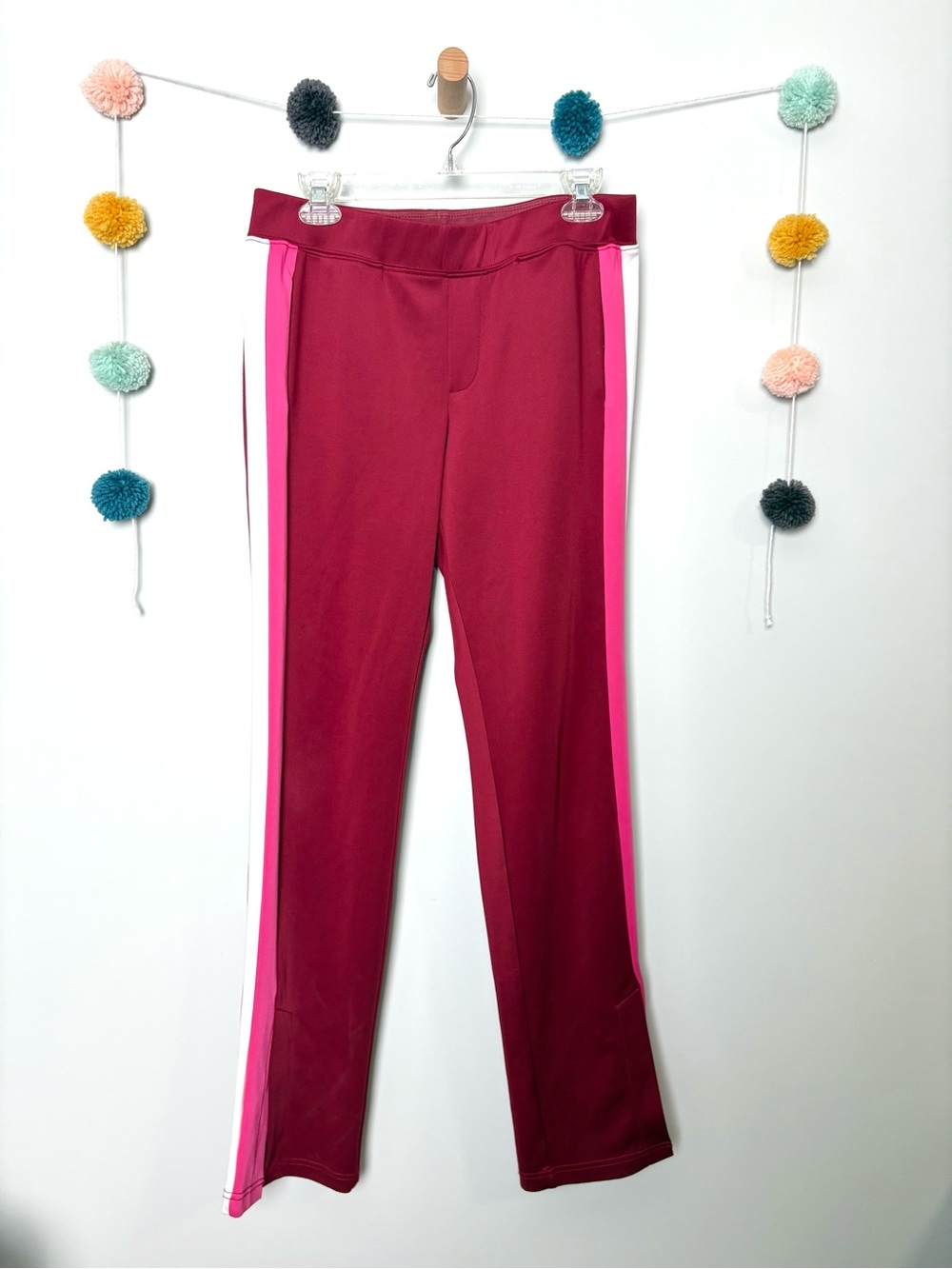 Pam & Gela Microscuba Maroon Track Pants